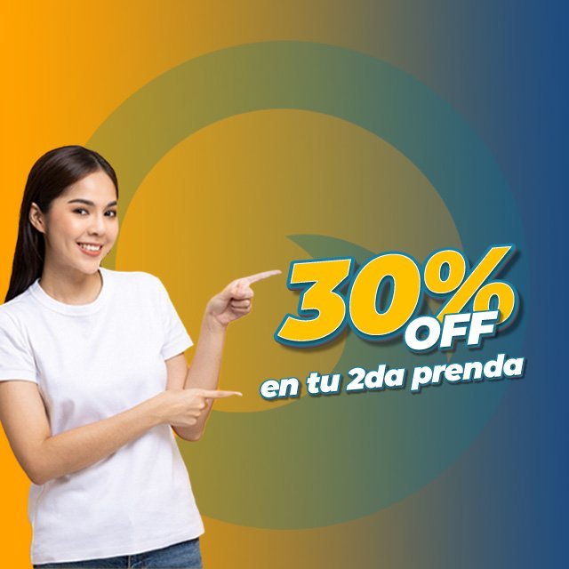 30% OFF en tu 2da prenda